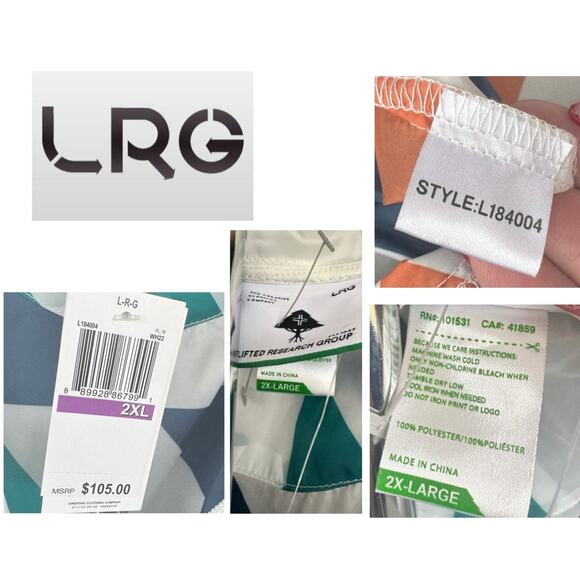 9. Lifted Research Group |(LRG) NWT Windbreaker-Unisex- Size 2XL - Picture 6 of 7